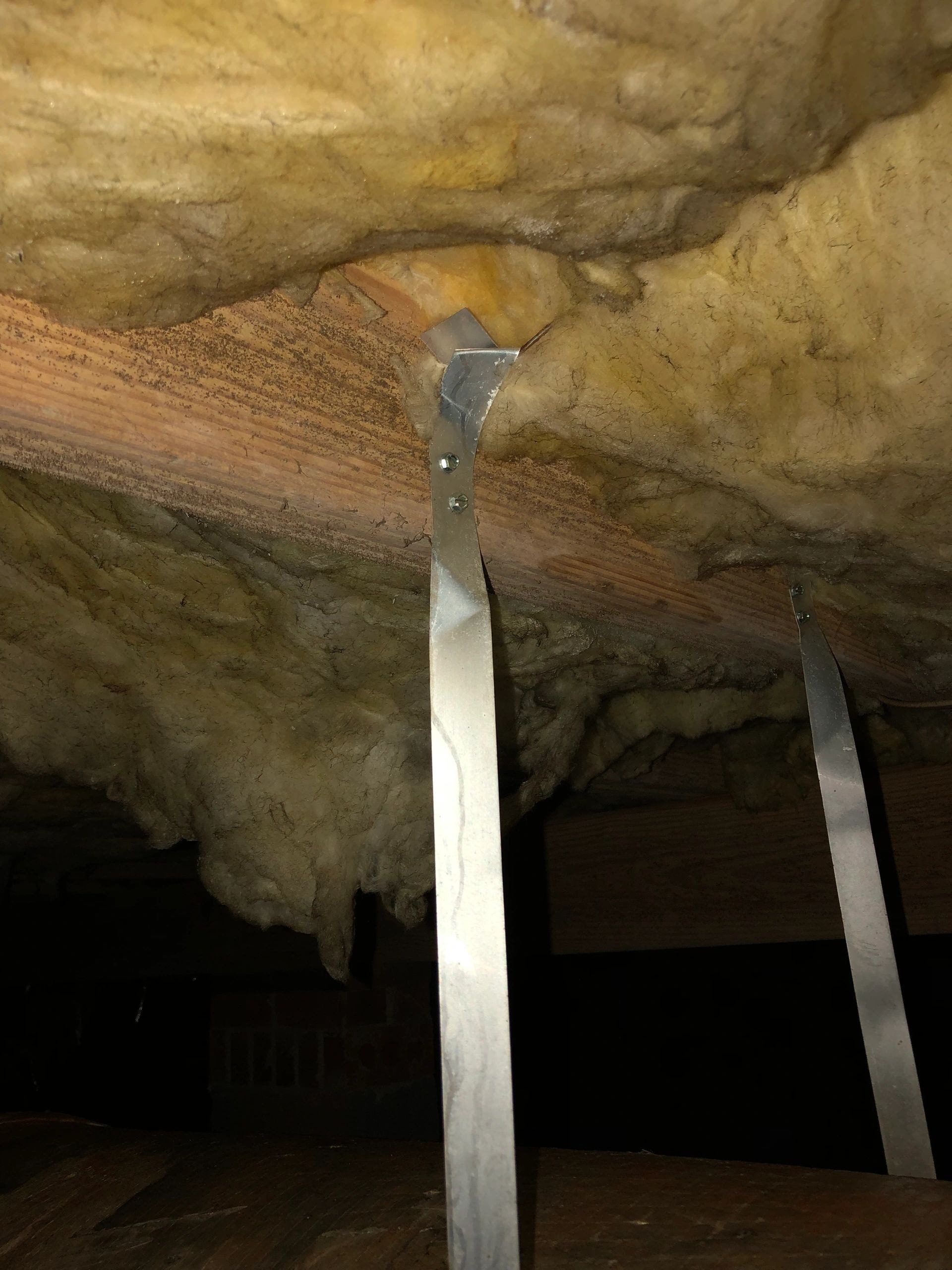 Prying deteriorated wood beam